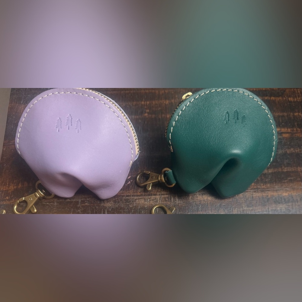 Portland Leather Goods Fortune Cookie Pouch (w/zipper & keychains) $18 each